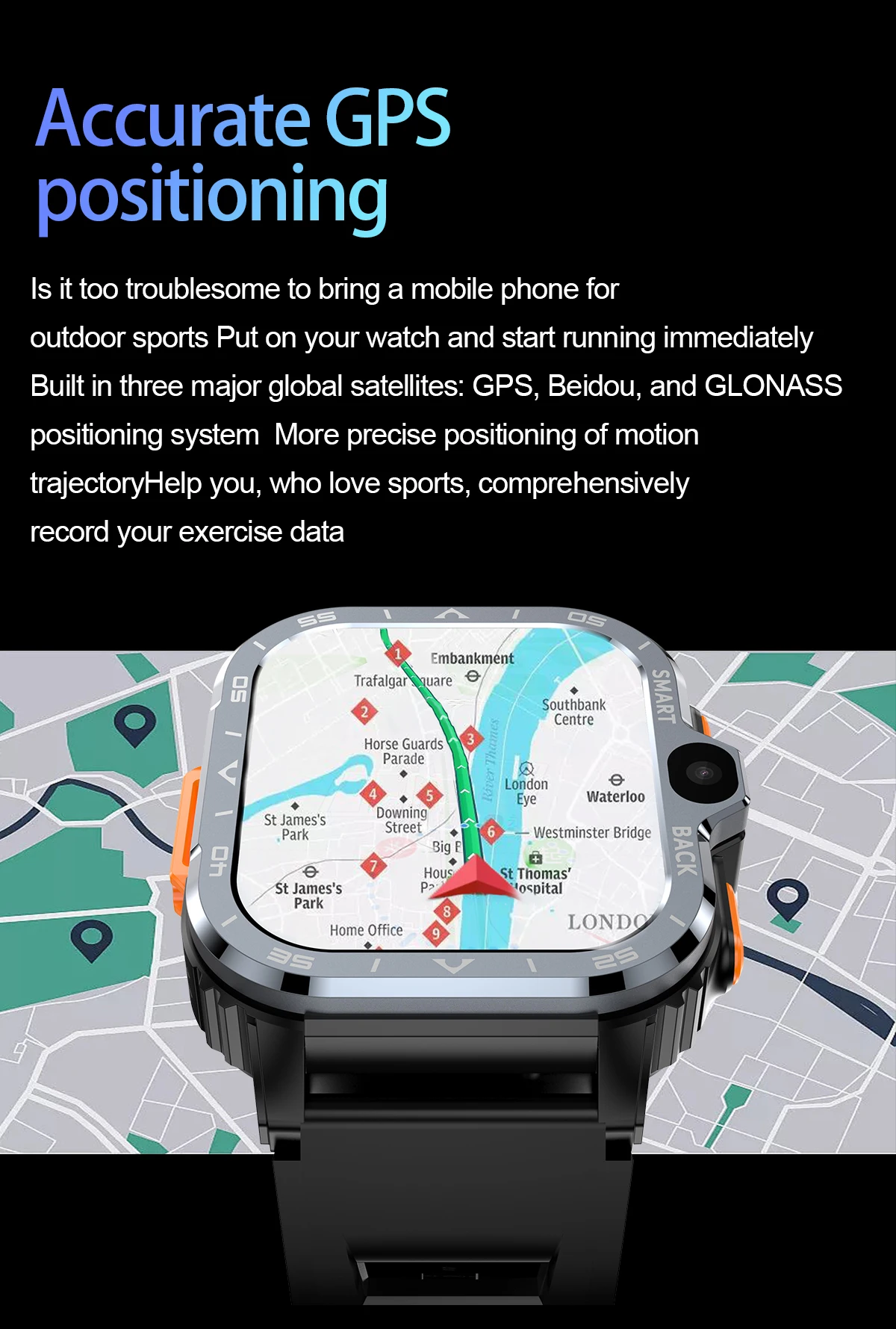 Gps Smartwatch Pantalla PequeÃ±a VWAR-reloj Inteligente 4G