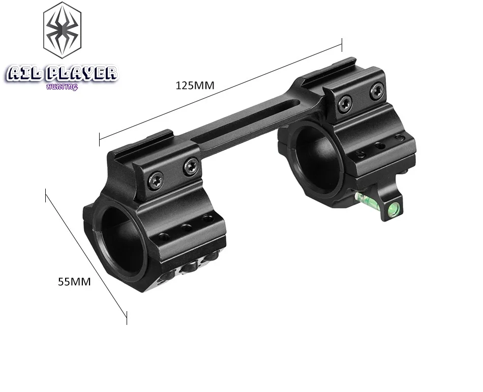 Dovetail Rail Scope Mounts with Bubble Level, Adjustable Scope Rings, 1 Piece, 25.4mm, 30mm, 11mm, Tactical