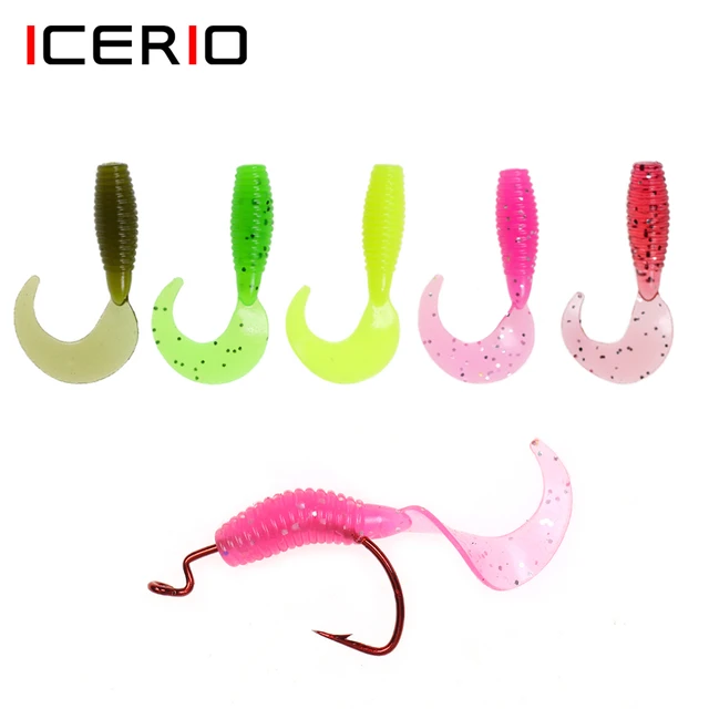 50pcs Soft Fishing Lure Saltwater 38mm 0.7g High Quality