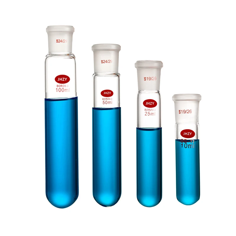

Laboratory Standard Frosted High Borosilicate Thick Wall Test Tube Glass Reaction Round Bottom Test Tube 10/15/25/50/100ml