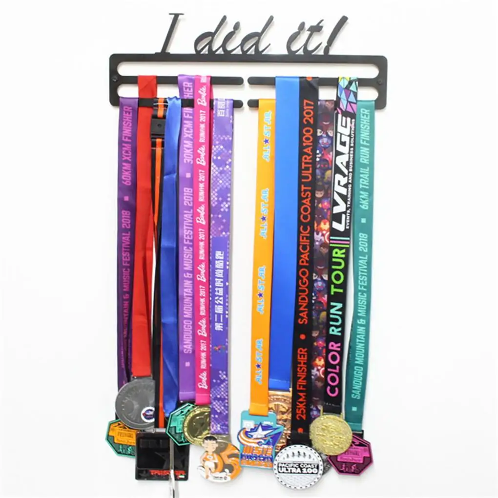 

Medals Hanger Anti-Rust Display Stand Black-coated Storage Rack Football
