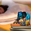 Animal Table Lamp Dyed Resin Elephant Lamp Desktop Night Light Table Night Light,3D Stained Animal Night Light Lamp 6
