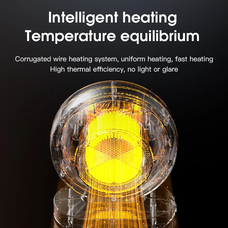 380W Electric Heater Portable Desktop Fan Stove Warm Air Blower