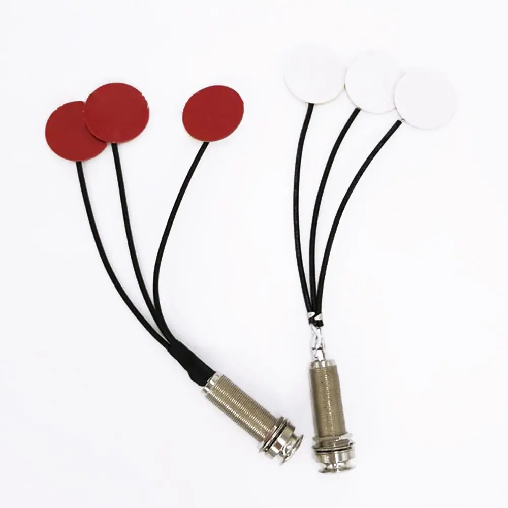 3 Transducer Pickups End Pin Jack Musical instrument pickup Acoustic Guitar Patch Ethnic Instrument Pickups Tail Nail Pickup