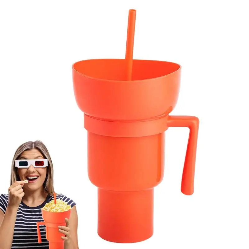 Snackies Cups Snack Bowl Drink Cup 2 In 1 For Adults Splash Proof
