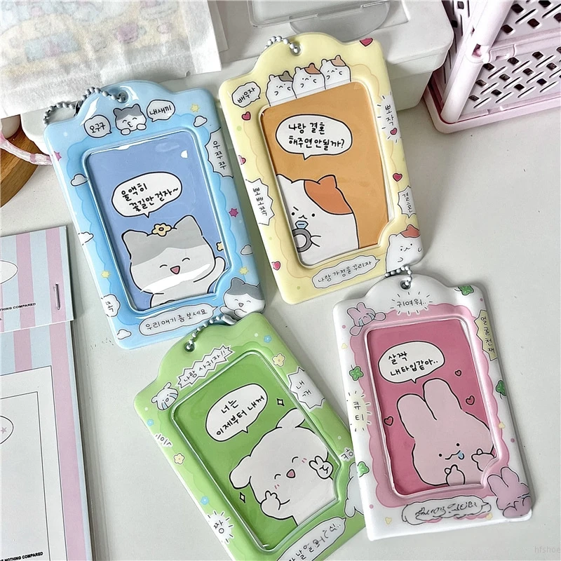 Photocard Holder Kpop Verde - Soporte Tarjetas Con Llavero, Ideal Para Fotos Idols Y Estudiantes