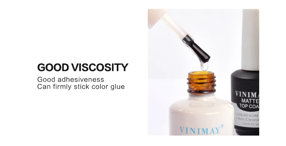 VINIMAY Base & Top Coat Gel Nail Polish