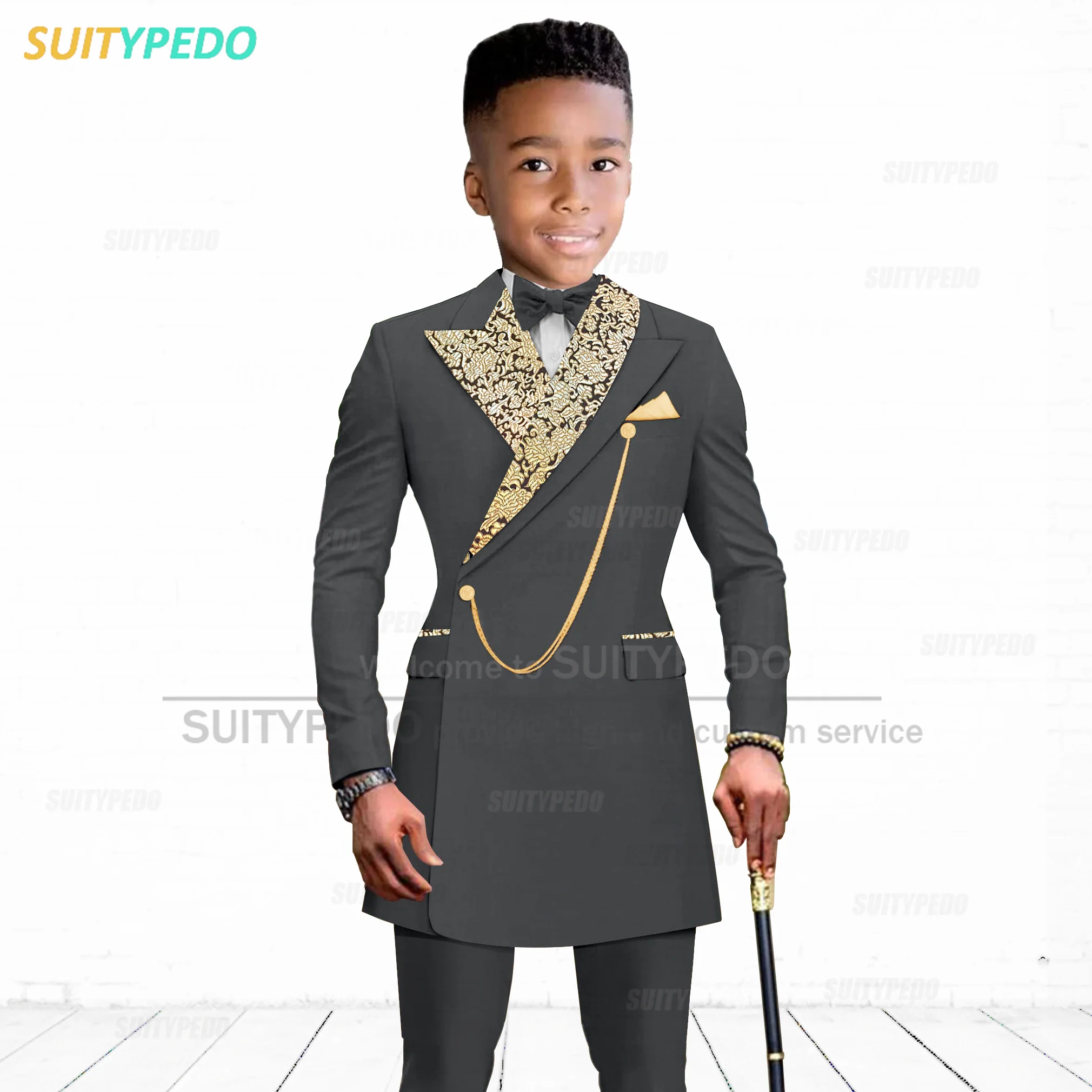 Boys Suits Formal Royal Blue Boy Suit For Children Graduation Performance Outfit Weddings Kids Party Host Costume Blazer Pants 2 Pieces boys suits