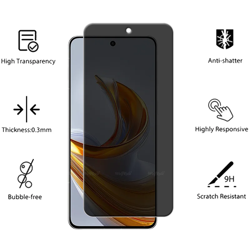 ZTE Nubia Air Pro Privacy Anti-Spy Tempered Glass Screen Protector (Pack of 1-4)