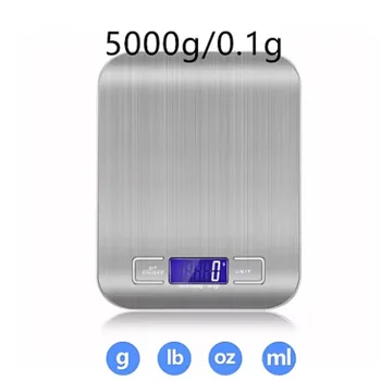 5/1kg Cucina Domestica Bilancia dietetica Strumento di Misurazione Sottile LCD Digitale Bilancia Elettronica Bilancia Elettronica Bilancia Per Alimenti Nuovo 1