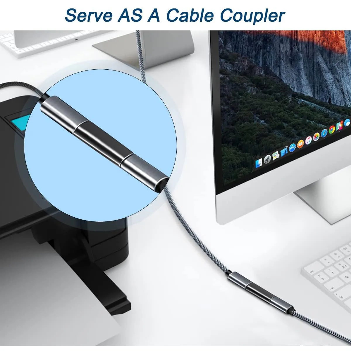 USB C Female to Female Adapter for Cable Extension and Connectivity