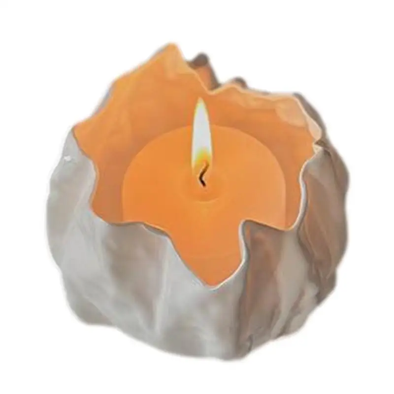 

Mini Candle Holders Irregular Ceramic Tealight Candle Base Table Centerpieces Home Decoration Creative for Dining Table Wedding