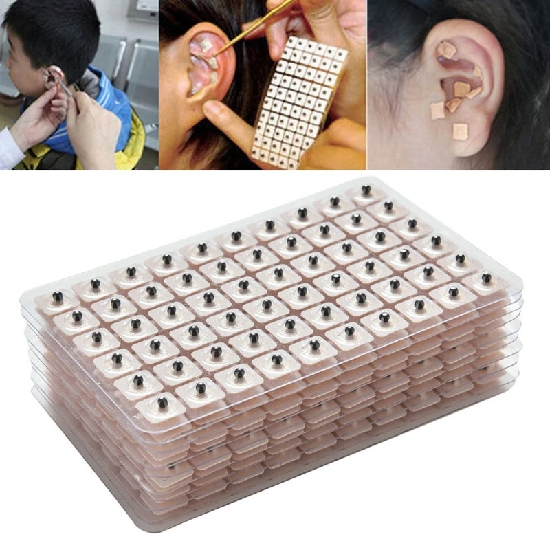 

New 600Pcs Ear Press Seeds Acupuncture Disposable Vaccaria Plaster Bean Massage New Dropship