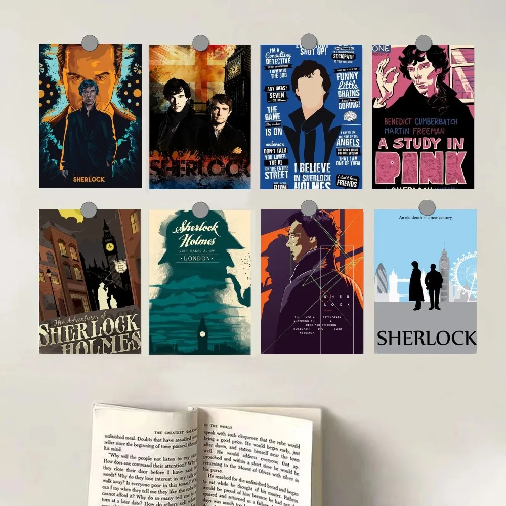 221B S-Sherlock H-Holmes Poster Canvas Hd Print Personalizzato Wall Art Pittura Personalizzata