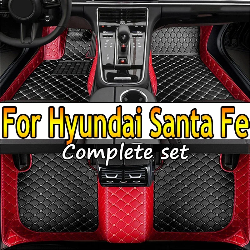 

Car Floor Mats For Hyundai Santa Fe Five Seats 2013 2014 2015 2016 2017 2018 Auto Foot Pads Carpet Cover Interior Accessories