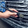 3 Pcs Natural Boar Hair Car Detailing Brush Set Soft Bristle Car Cleaning Brush Kits Atuo Tire wheel Wash Exterior Accessories 5