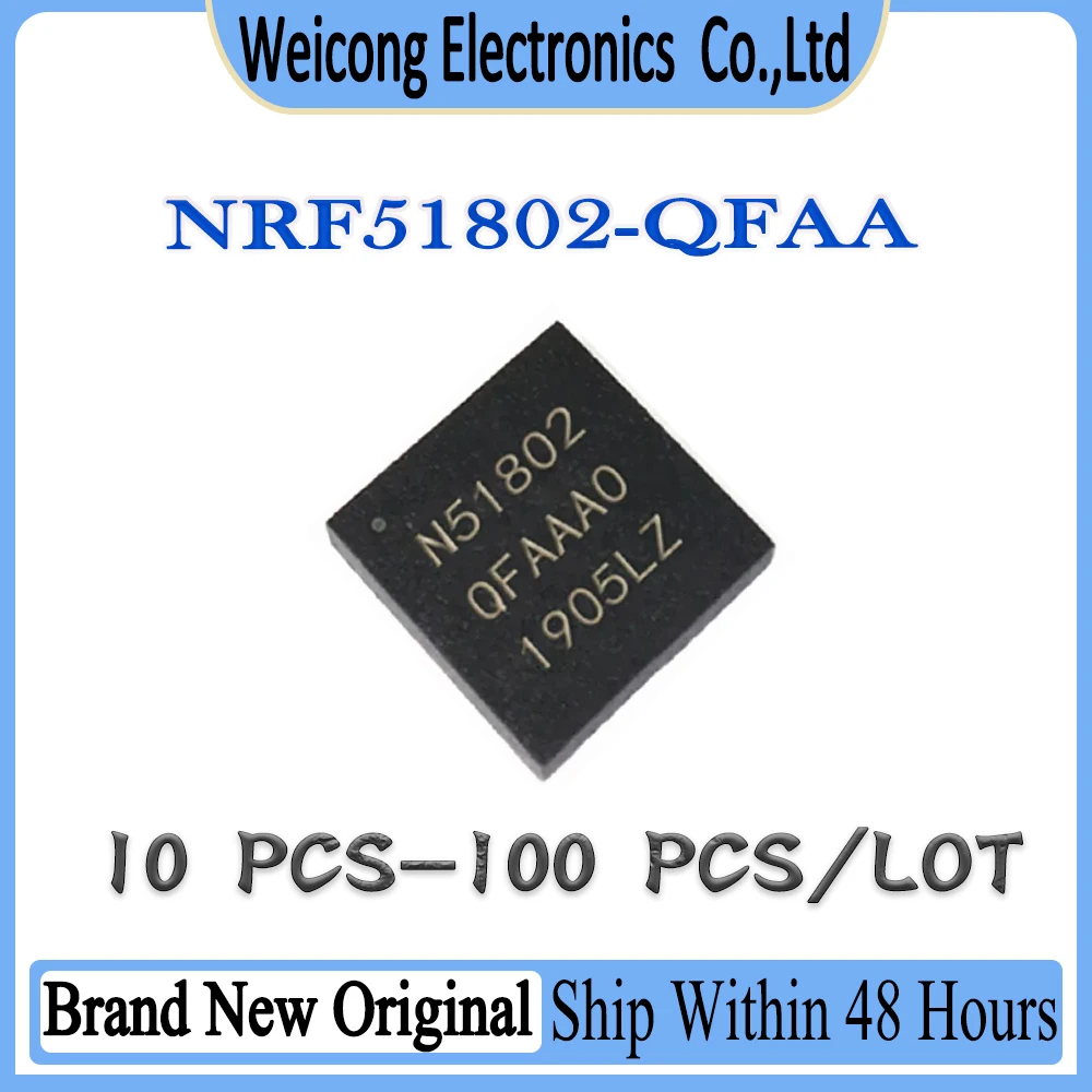

New Original NRF51802-QFAA NRF51802-QFA NRF51802-QF NRF51802 NRF IC MCU Chip QFN-48