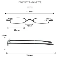 Lunettes de lecture élégantes monture métallique Ultra-mince hommes femmes lunettes de lecture portables Mini lecture presbytie lunettes avec boîte 4