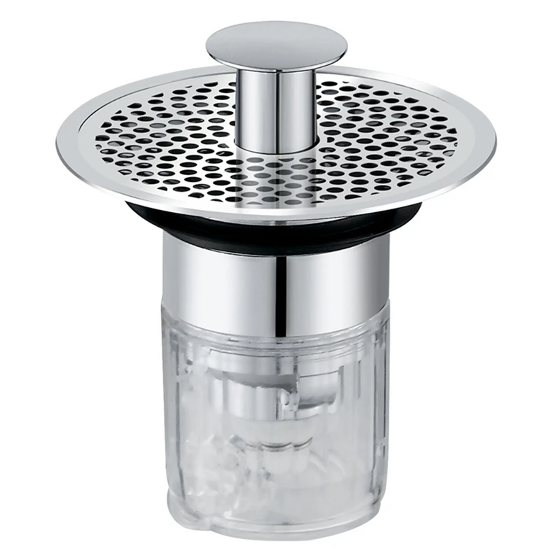 

Sink Drain Stopper Floor Drain Filter Bathroom Wash Sink Basin -Up Core Drain Hair Anti-Blocking Strainer