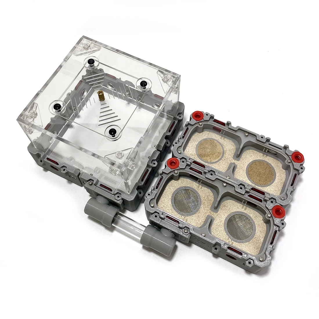 Basis-Set Erweiterbares Modulares Formicarium mit Futterbereich, Geeignet für die Meisten Ameisenarten, Original Ameisenbienenstock für Ameisenhaltung – Detail 5