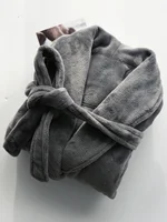 Women Winter Extra Long Warm Flannel Bathrobe Men Hooded Plaid Plus Size Coral Fleece Kimono Robes Long Sleeve Bath Robe Pijamas 2