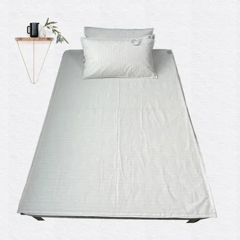 Earthing Bed Sheet Flat Sheet Earth Benefit Nature Health Well Grounded Gold Connection Earth Cord AU Plugs/ UK Plugs/ EU Plugs