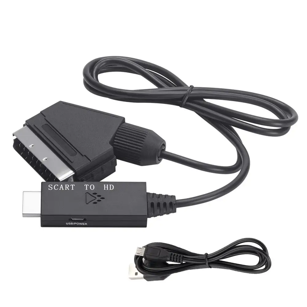 Scart to hdtv Converter Scart+hdtv To Hdtv Converter Adapter - Temu