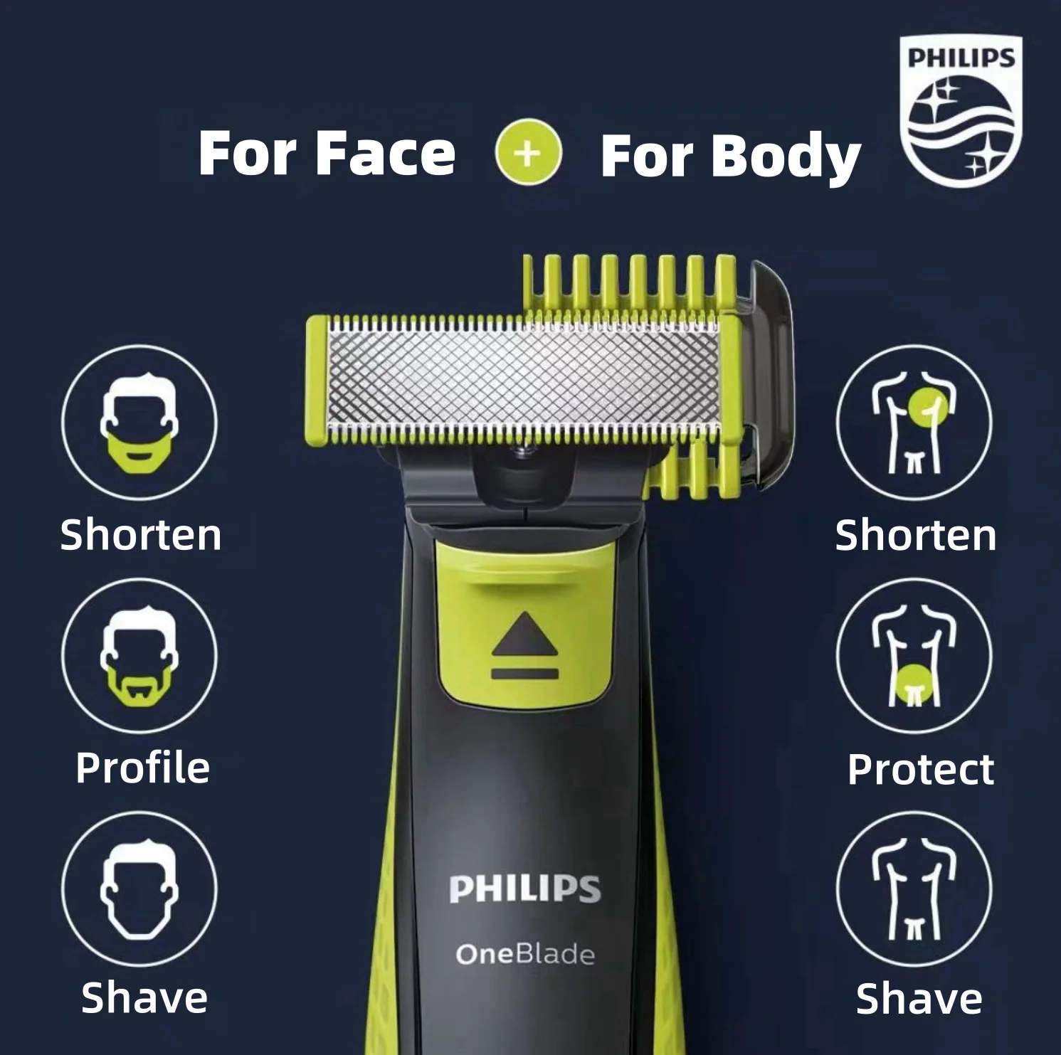 Electric Shaver Philips Norelco OneBlade QP2520/70 Electric Trimmer and Shaver