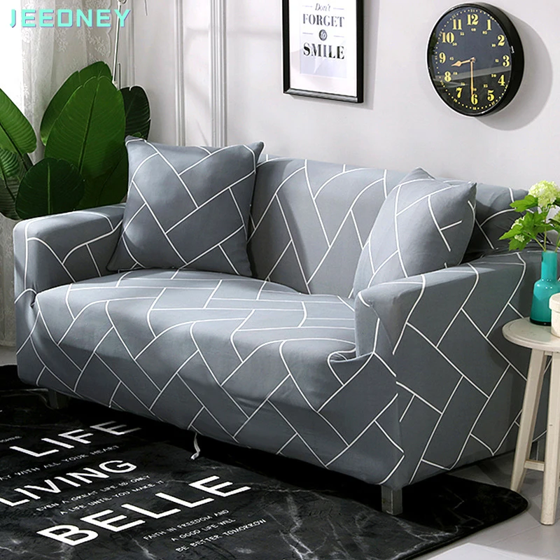 

Universal Extendable Sofa Couch Cover Elastic Slipcovers Chair Protector L Shape Anti-dust Machine Washable 1 2 3 4 Seaters