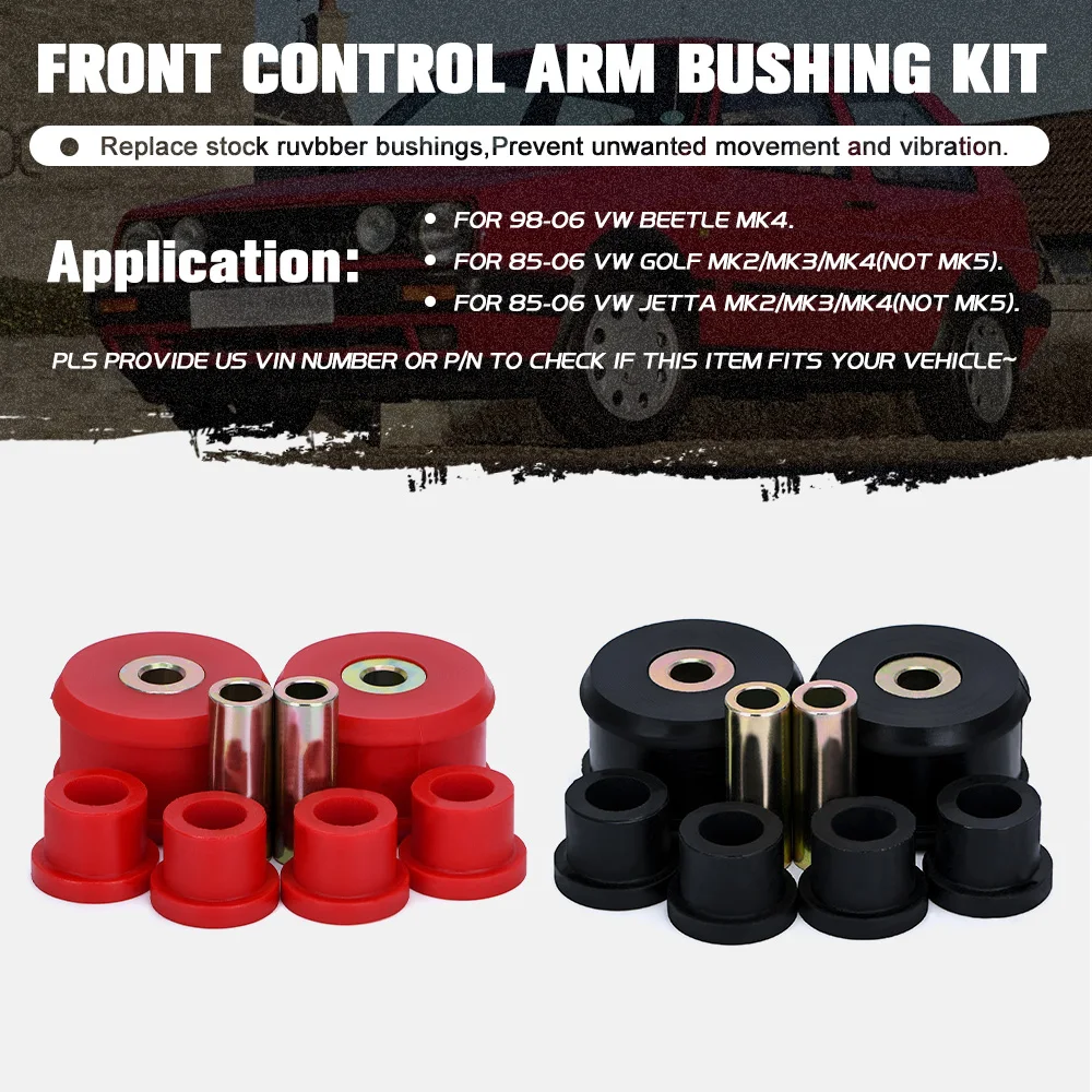 Front Control Arm Bushing Kit FOR VW Beetle 98-06 / Golf 85-06 / Jetta 85-06