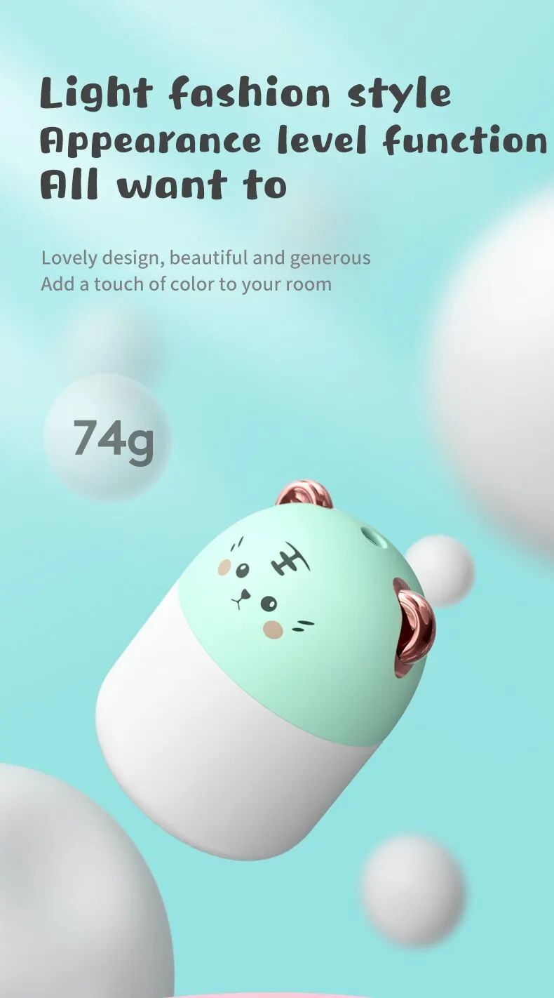 Small Humidifier Home Bedroom Office Desktop Air Humidifier Atomization Car Aromatherapy Essential Oil Hydration Spray air humidifier