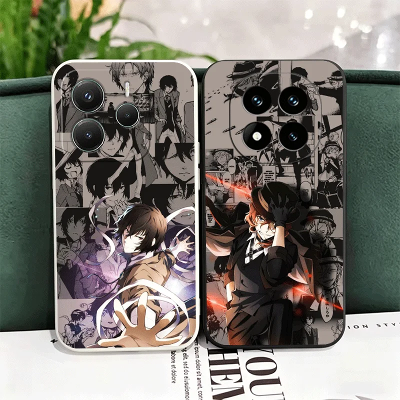 Bungo Stray Dogs Stylish Manga Phone Case - Black & White Couple Design