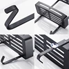 Black Hanging Bath Shelves Bathroom Shelf Organizer Nail-free Shampoo Holder Storage Shelf Rack Bathroom Basket Holder EL5018 6