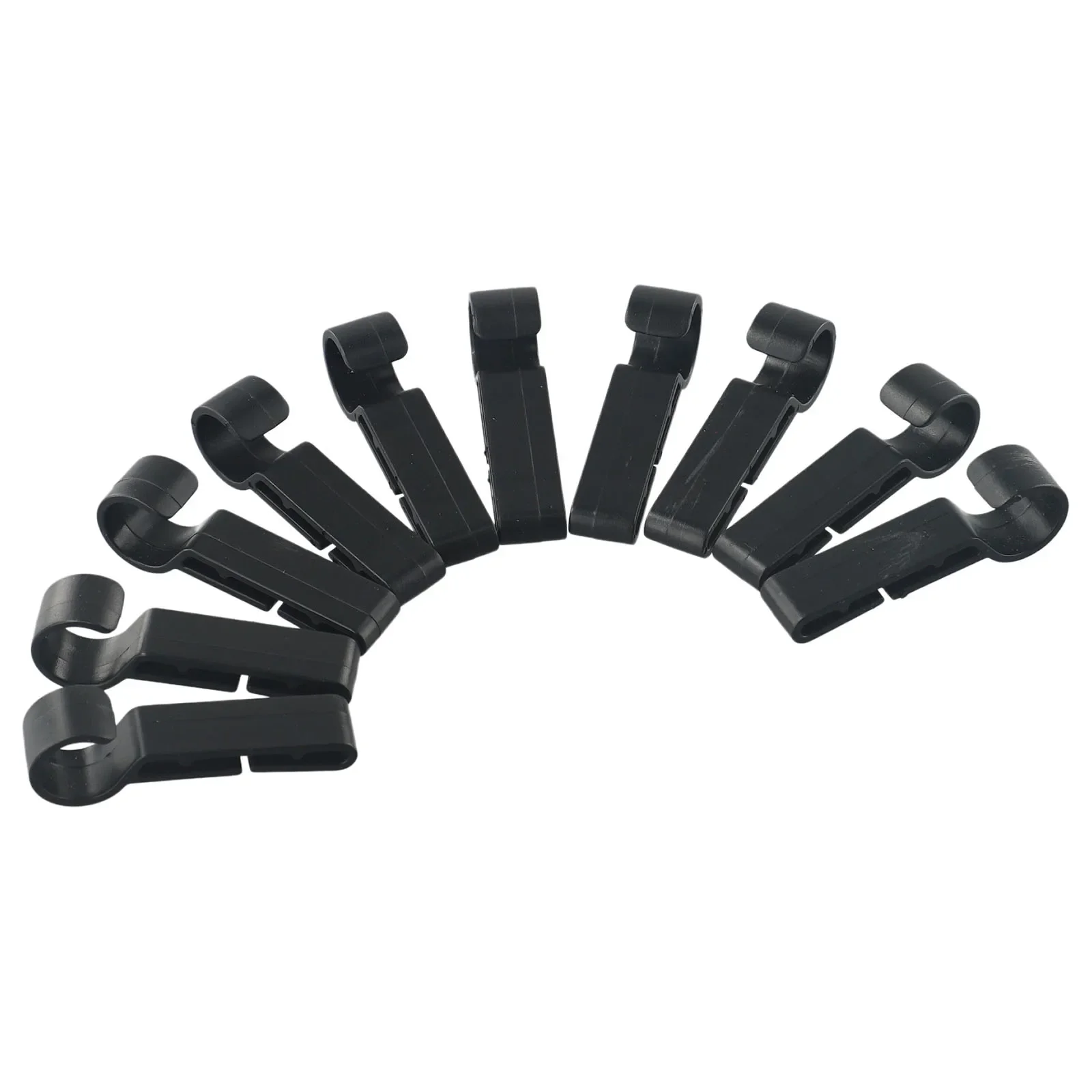 

Lightweight Helmet Clips Attachment Black Set Accessories 10pcs Plastic Headlamp Hard Hat Safety Cap Practical
