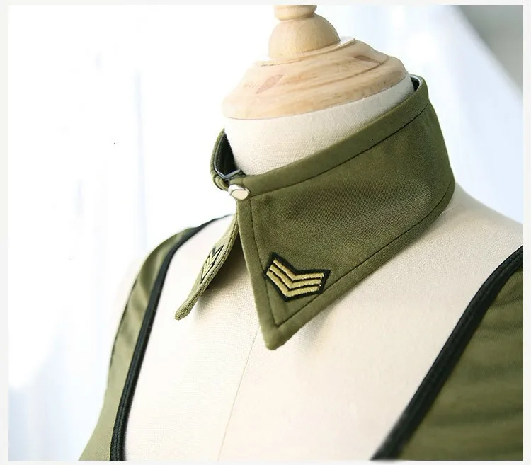 Women Cosplay Costume Cool Girl Army Soldier Costume Sexy Lingerie Dress Halloween Party