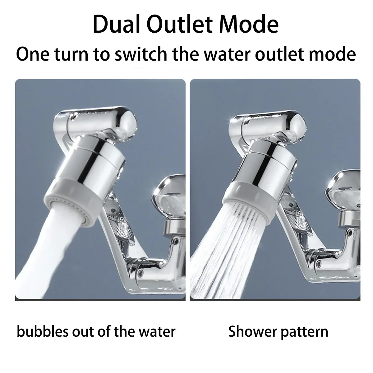 1080° Degree Faucet Extender Adapter Robotic Arm Tap Extension 2 Mode Aerator Sprayer Head Bubbler for Kitchen Tap Accessories 4