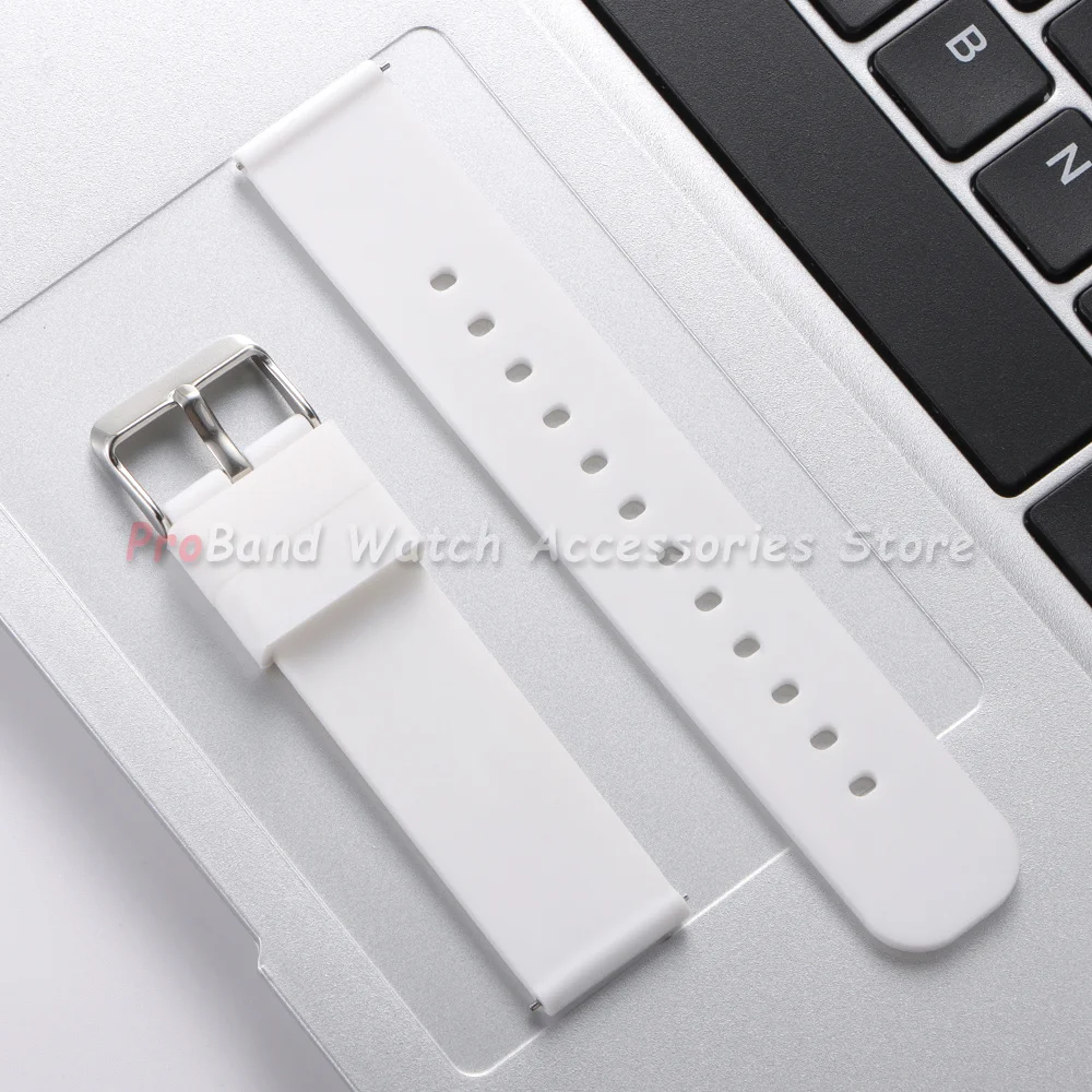 Waterproof Silicone Quick Release Watch Strap - Soft Rubber Wristband
