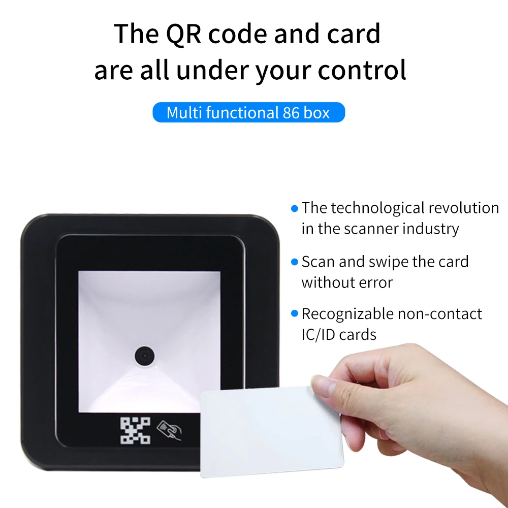 12V RFID Embedded 2D QR Code Reader with Multiple Interfaces
