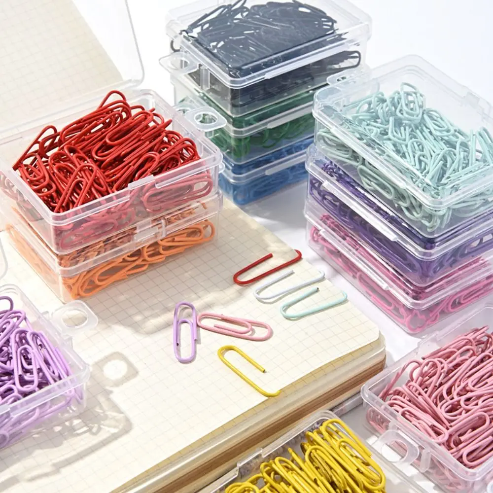 50PCS 파일 홀더 크리 에이 티브 금속 종이 클립 합금 바인딩 책갈피 클립 컬러 바인더 클램프 바인딩