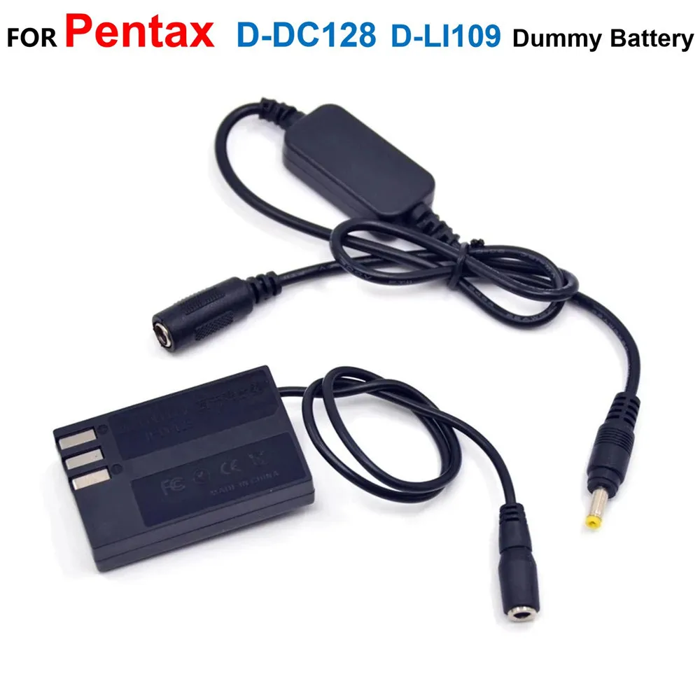 D-Dc128 Dc Accoppiatore D-Li109 Dli109 Batteria Falsa + 12V-24V Cavo Step-Down Per Pentax K70 K-50 K-30 K-2 K-3 K-5 K-7 K-S1 K-S2 K-500