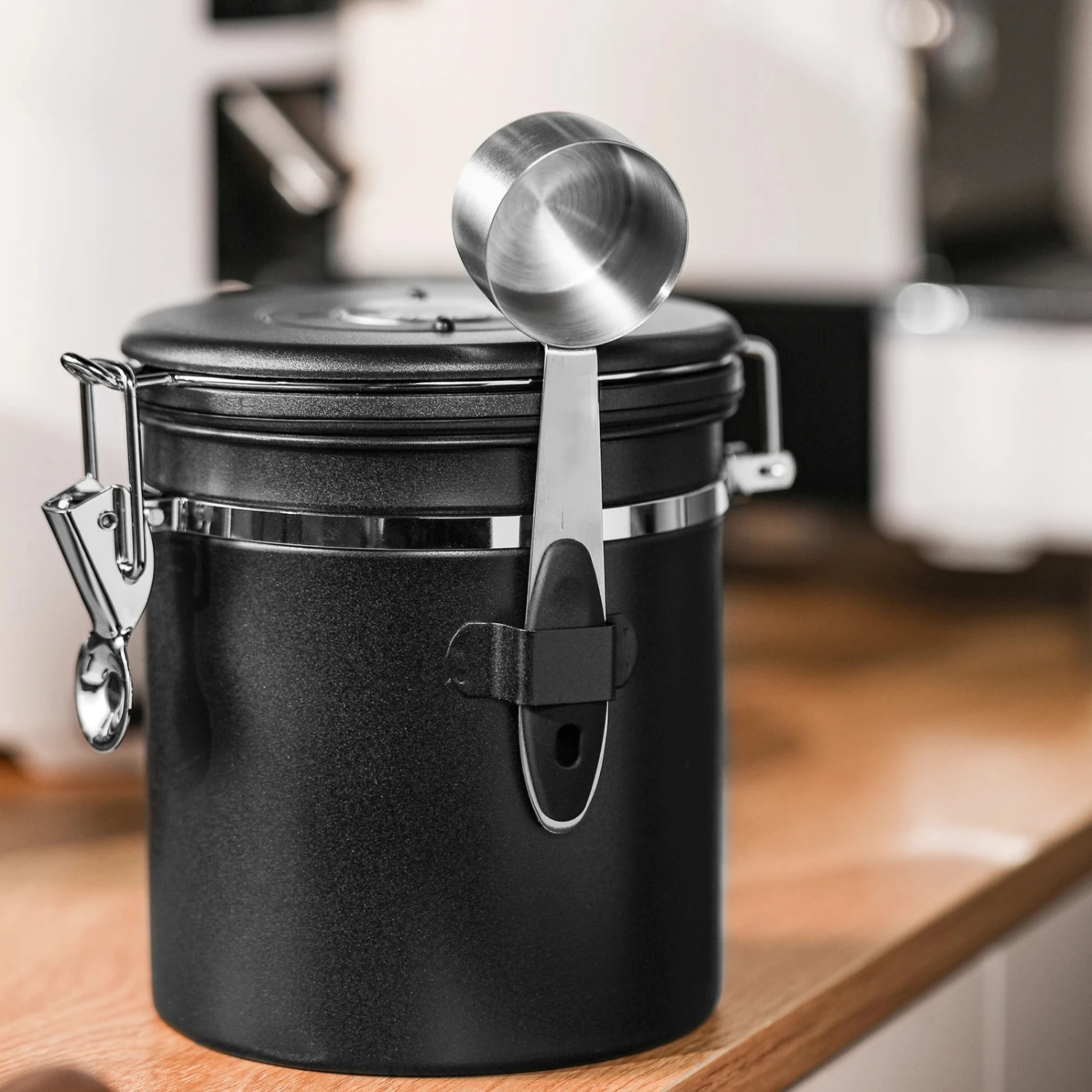 Upgrade your coffee storage with this elegant, durable premium jar for long-lasting organization and stylish d&eacute;cor-Experience