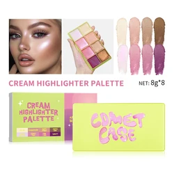 Enhanced Eyebrow & Cheek Color Palette with Long - Lasting Matte and Shimmer Finishes (1Highlight)