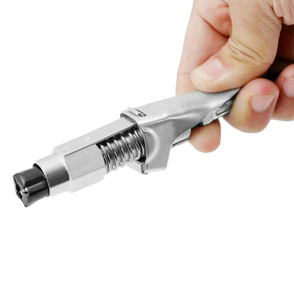 Grease Gun Coupler Zerk Fitting 10000 PSI Grease Coupler Quick Lock Hose with All Guns 1/8" for SAE & Metric Zerk Fitting