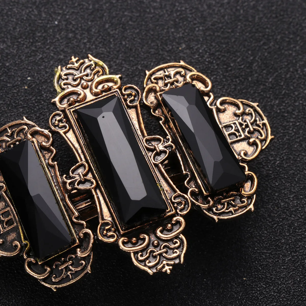 1Pcs 스파클링 헤어 클립 프리미엄 합금 스프링 버클 포니 테일 홀더 여성을위..