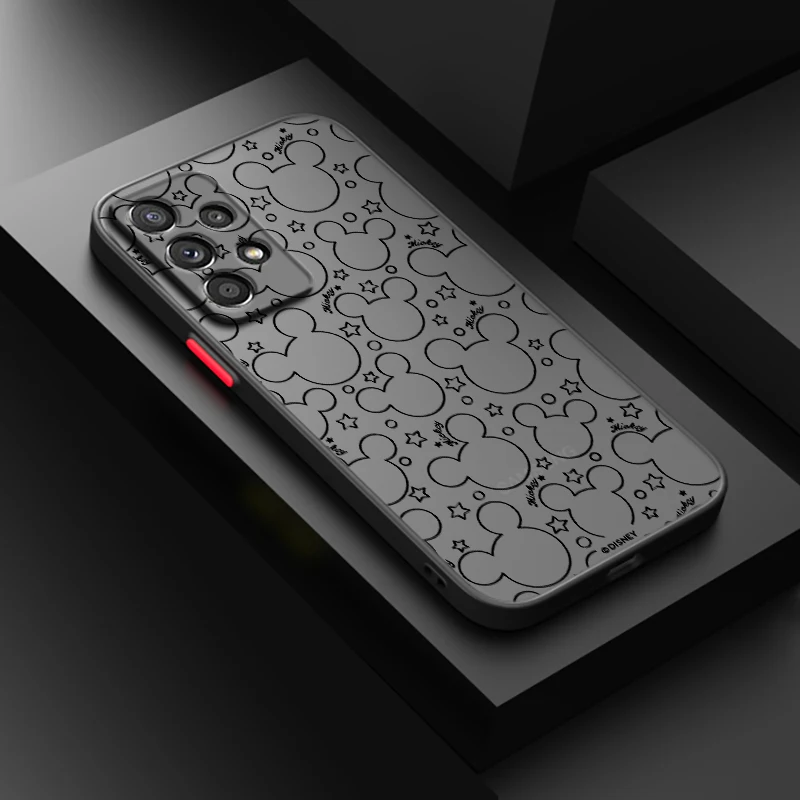 thumbnail image 1 of Mickey Minnie Mouse Disney For Samsung S24 S23 S22 S21 S20 S10 FE Note 20 10 Ultra Lite Plus Frosted Translucent Phone Case, 1 of 5