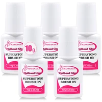 10g Nail Glue For Nail Tips Strongest Press On Nails (2/3/7/8/10ml) Nail Bond Brush On Nail Glue For For Acrylic Tips Nail Glue 1