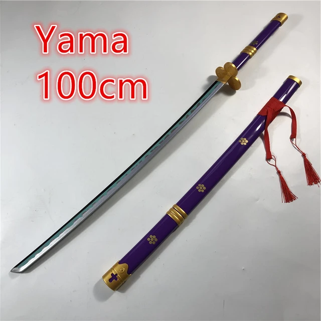 Espada samurái de Anime para adolescentes, Katana Espada armada, cuchillo  Ninja de madera, juguete de utilería, 100cm - AliExpress