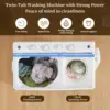 Washing Machine, Twin Tub Washing Machine Laundry Compact Washer spinner Combo with 40lbs capacity, 24Lbs Washer and 16 4