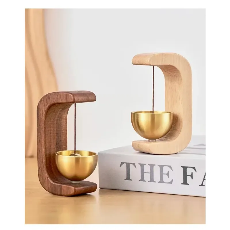 Room Decor Wooden Wind Chimes Wireless Doorbell Entrance Door Bell Decorative Wind Bell for Home Opening Hanging Decorations