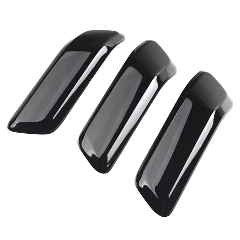 Per Land Rover Defender 110 2020-2023 Lhd Car Inner Door Maniglia Copertura Adesivo Decorativo Parti Di Ricambio Nero Lucido